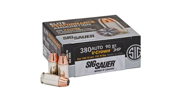 Buy Sig Sauer Elite V-Crown 380 ACP Jacketed Hollow Point Online