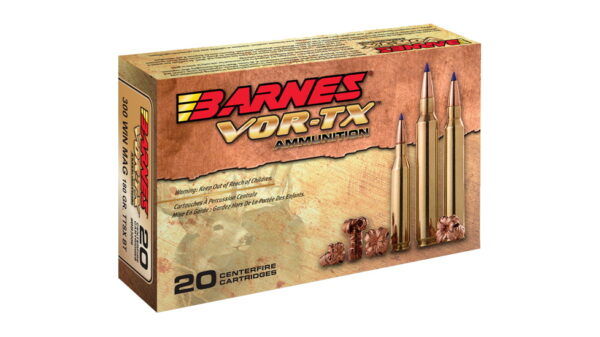 Barnes VOR-TX Ammunition 35 Whelen 200 Grain Barnes TTSX Polymer Tipped Spitzer Flat Base Lead-Free Box