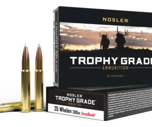 Nosler Trophy Grade Ammunition 35 Whelen 225 Grain AccuBond Spitzer