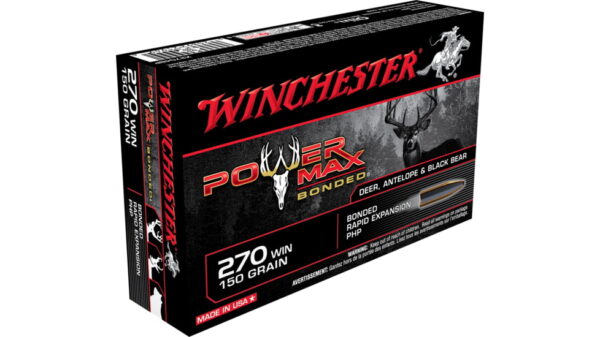 Winchester POWER MAX BONDED .270 Winchester 150 grain Bonded Rapid Expansion Protected Hollow Point