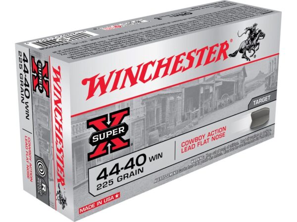 Winchester USA Cowboy Ammunition 44-40 WCF 225 Grain Lead Flat Nose 500 round