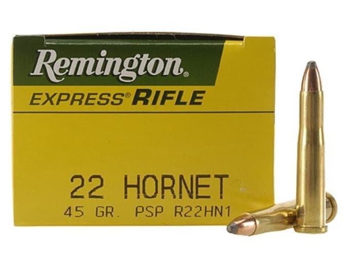 Remington High Performance Rifle Ammunition 22 Hornet 45 Grain Pointed Soft Point 500 rounds