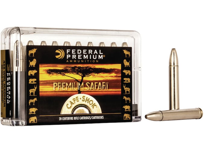 Federal Premium Safari Ammunition 458 Winchester Magnum 400 Grain Trophy Bonded Bear Claw 100 round