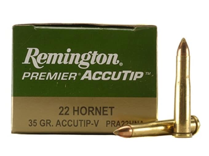 Remington Premier Varmint Ammunition 22 Hornet 35 Grain AccuTip 500 round
