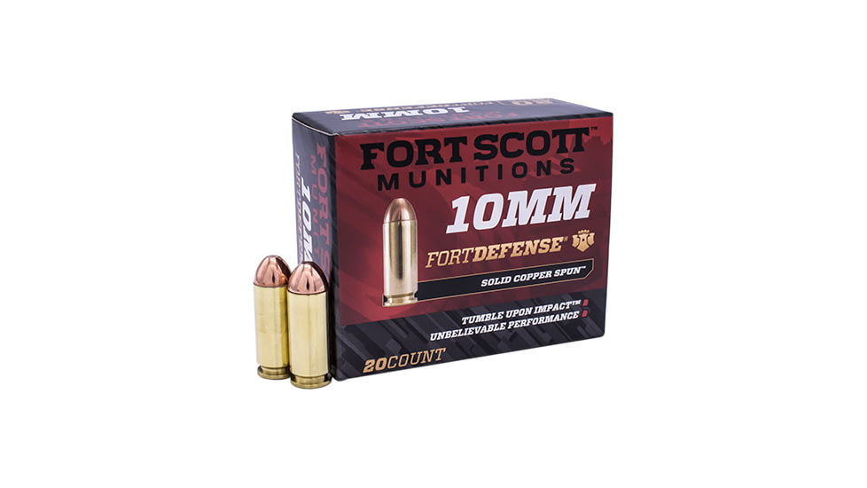 Fort Scott Munitions 10MM 124 Grain Centerfire Pistol Ammunition 500 RDS