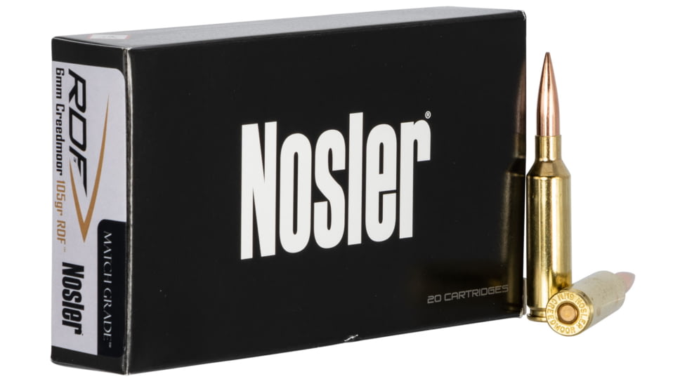 Nosler 6mm Creedmoor 105 Grain Hollow Point Boat Tail Brass Cased Centerfire Rifle Ammunition 500 ROUNDS